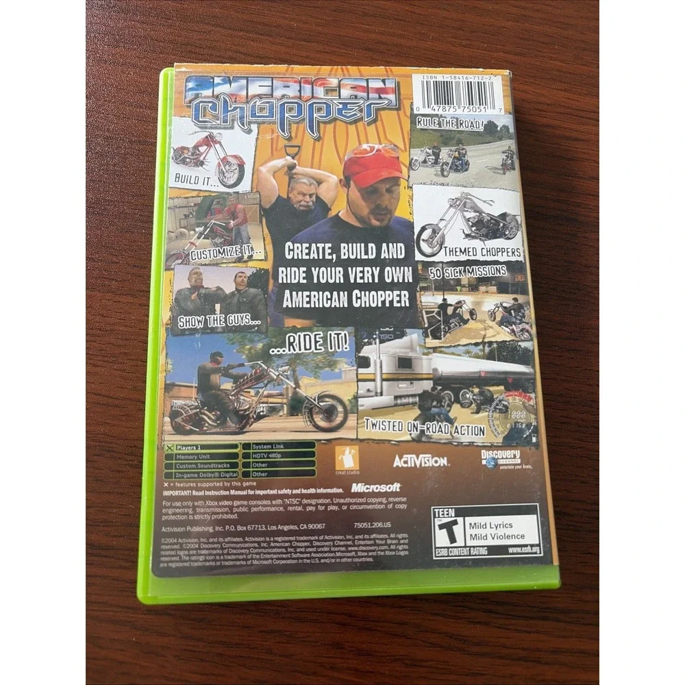 American Chopper (Microsoft Xbox, 2004) Tested Working CIB Video Game Complete
